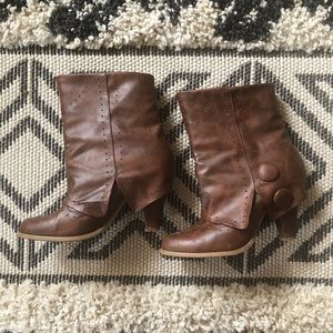 Not Rated Tan/Brown Boots Size 9.5